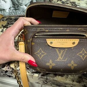 Louis Vuitton Brown and Gold Mini Bag